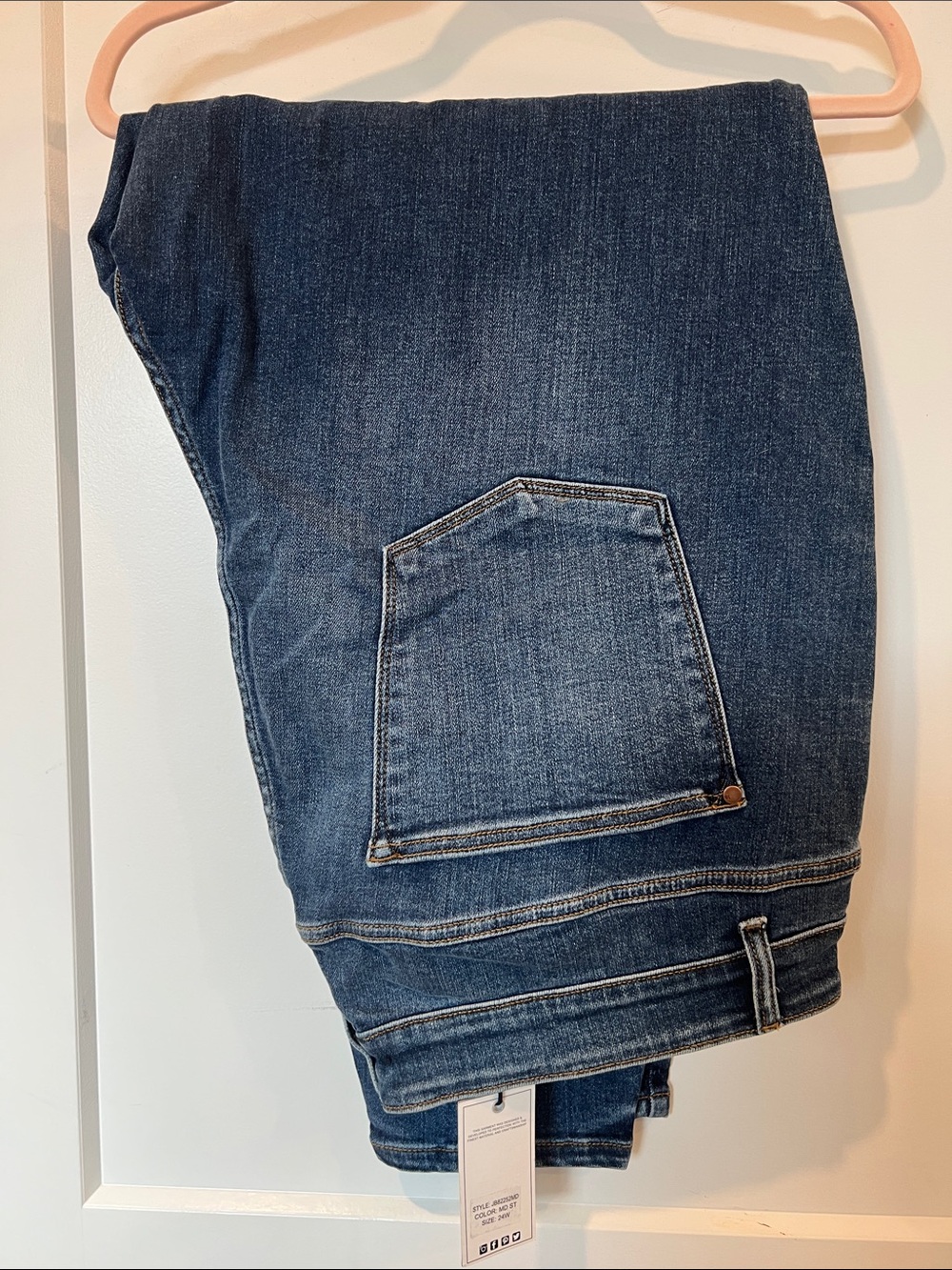 Women’s Judy Blue Classic Dark Blue Jeans Mid Rise Skinny Fit 24W